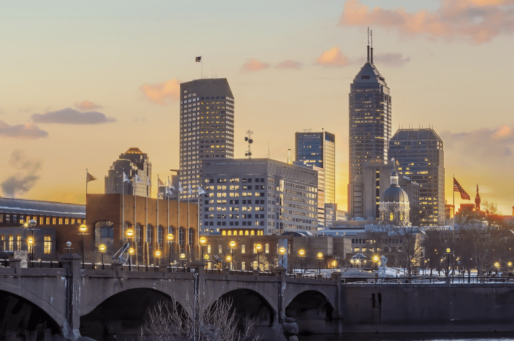 stunning views of the Indianapolis skyline